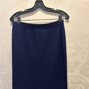 St John wool skirt; navy; size 10